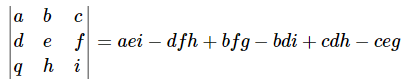 leibeniz determinant